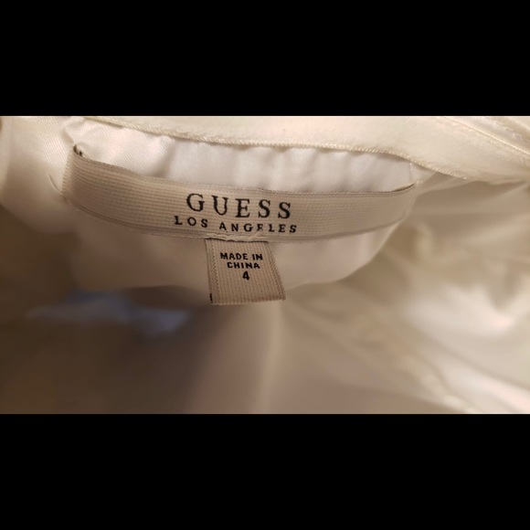 Guess White Polka Dot Strapless Dress - Picture 4 of 4